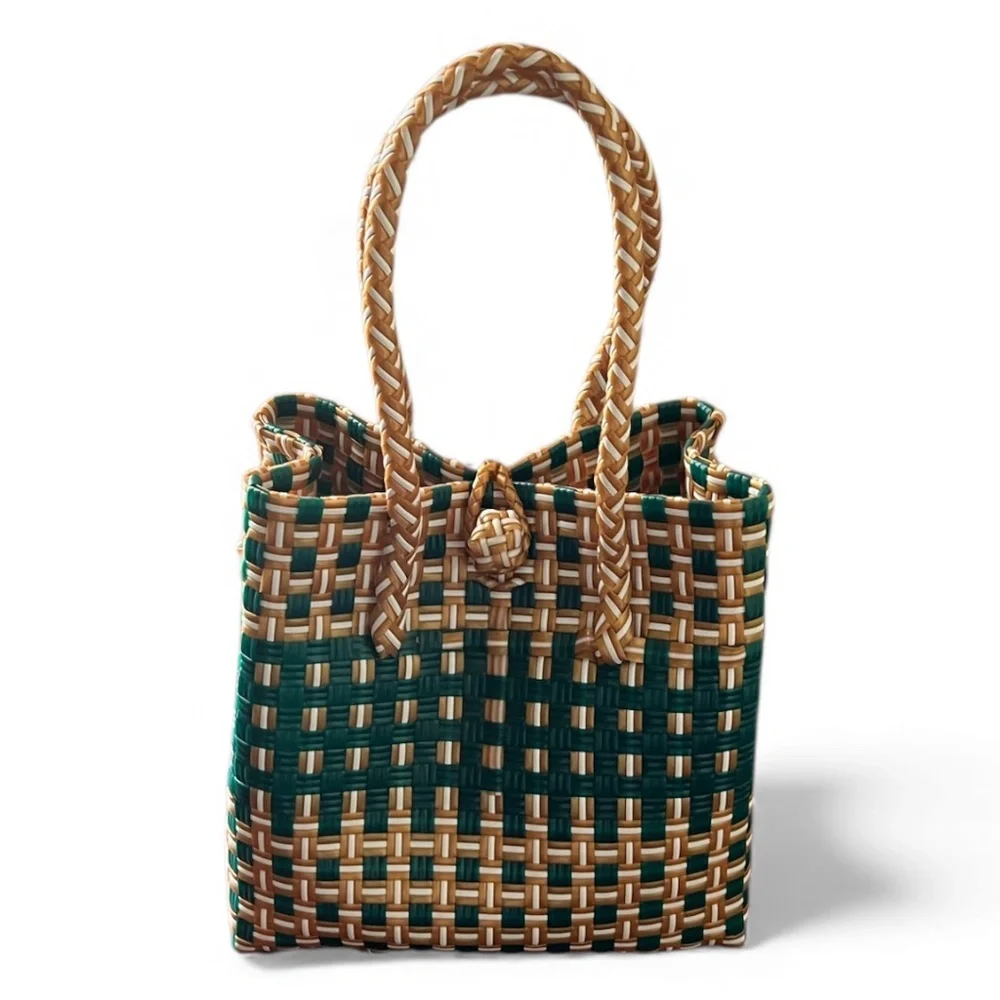 New Bold‎ Handwoven Recycled Small Tote Bag